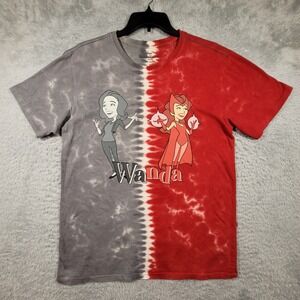 Our Universe WandaVision T-Shirt Medium Red Gray Tie Dye Scarlet Witch Marvel